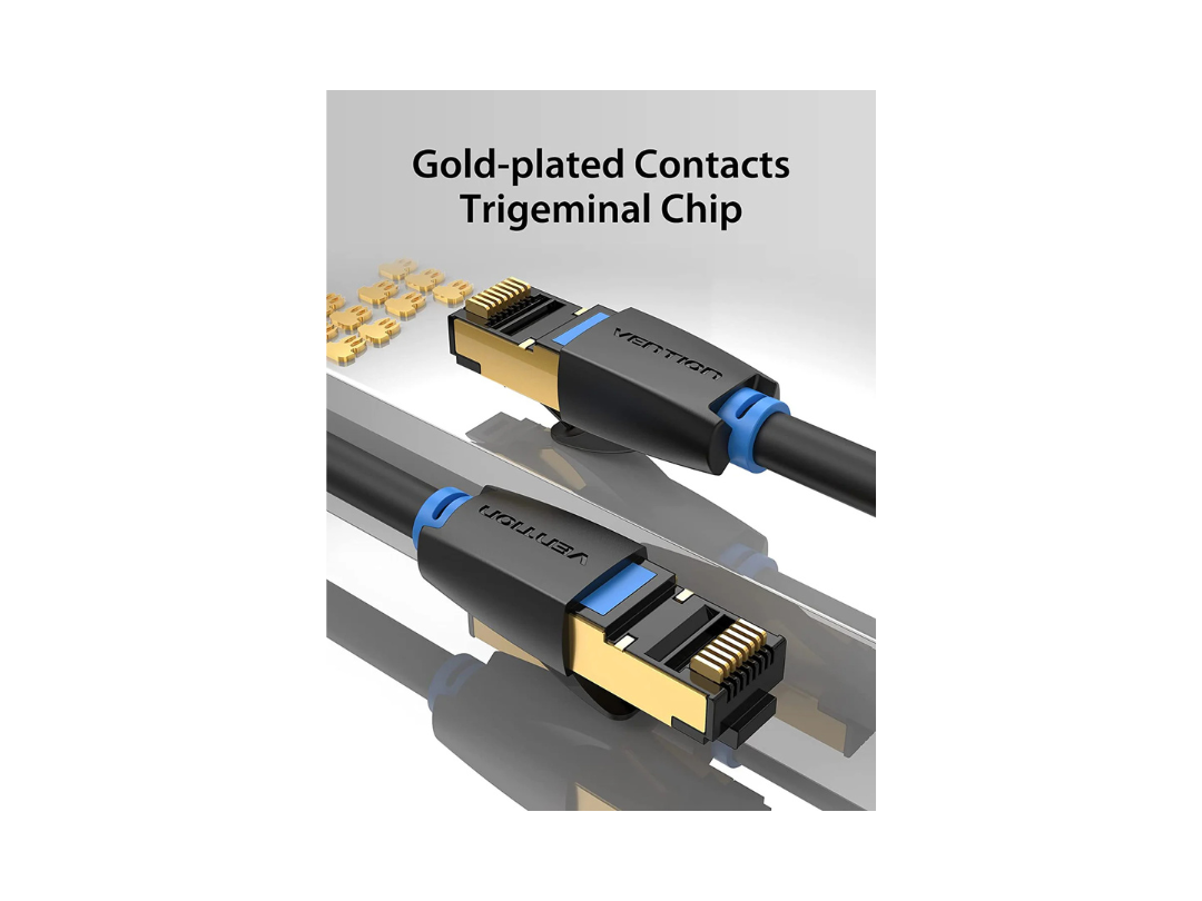 Buy Vention Cat.8 SFTP Patch Cable Black - 10M in Qatar Buy Vention Cat.8 SFTP Patch Cable Black - 10M in Qatar